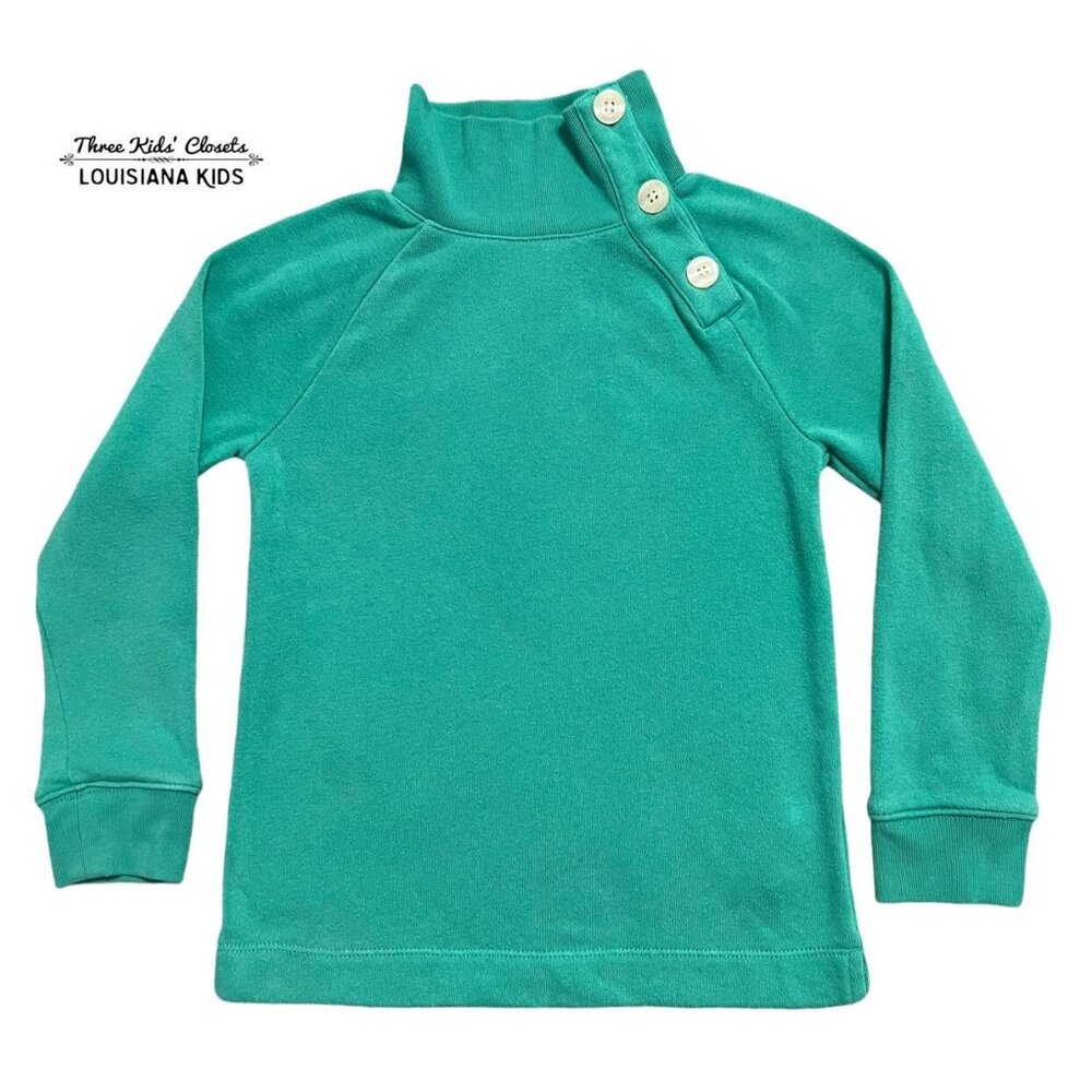 Crewcuts 4-5Y Teal Button Pullover